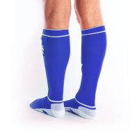 BRUTUS FUCK Party Socks w. Pockets Blue / White