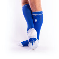 BRUTUS FUCK Party Socks w. Pockets Blue / White