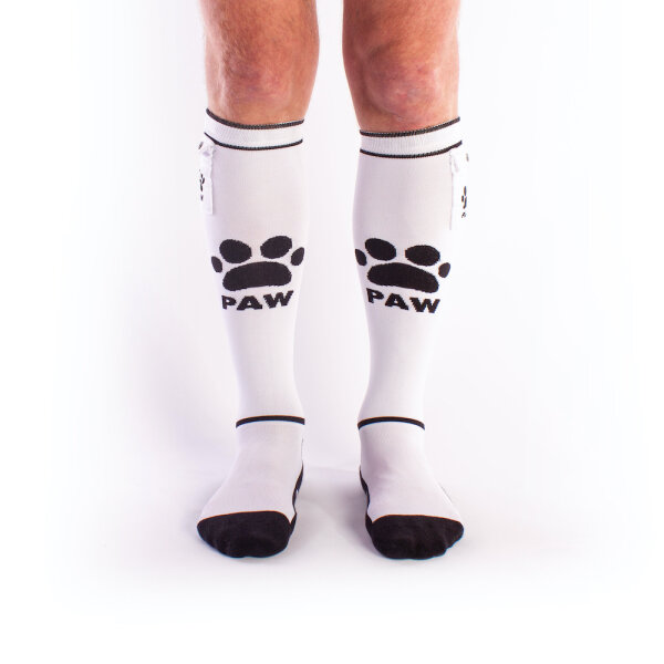 BRUTUS PUPPY Party Socks w. Pockets White / Black