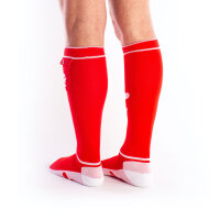 BRUTUS PUPPY Party Socks w. Pockets Red / White