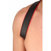 THE RED LEDER HARNESS "BUTTERFLY" SCHWARZ/ROT