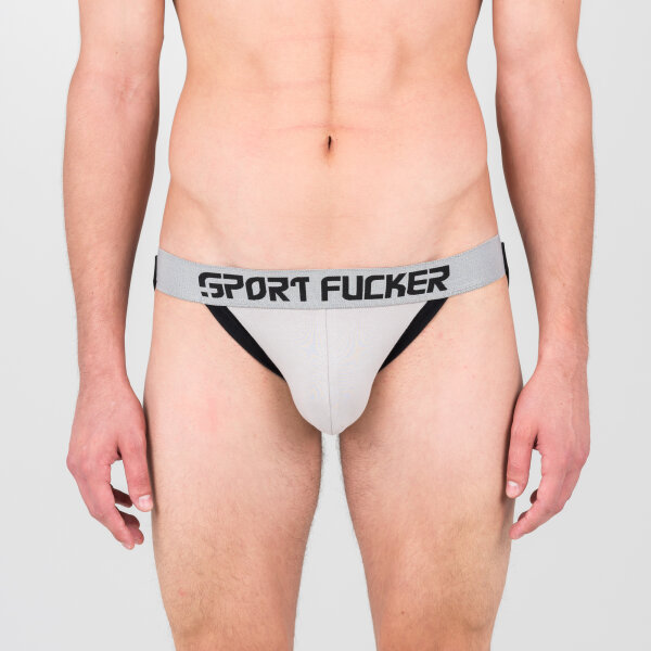 SPORT FUCKER Bullpen Jockstrap Grau / Schwarz