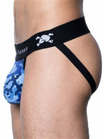 Skull & Bones Camo Jock Underwear Night Blue Größe S