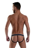 Mister B URBAN Manhattan Jockstrap White Black Größe S