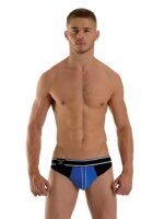 Mister B URBAN Manhattan Jockstrap Blue Black Größe S