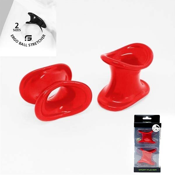 SPORT FUCKER TPR Ergo Ball Stretcher (2x) Red