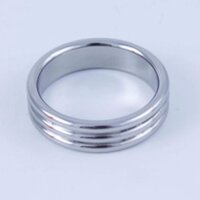 Mr. 3 Times | Stainless Steel Cock Ring 45 mm