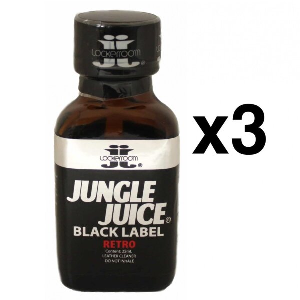 3 x LOCKER ROOM JUNGLE JUICE BLACK RETRO zu 25 ml (*)