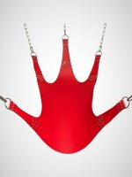 THE RED Leder Sling 5 Punkte Rot