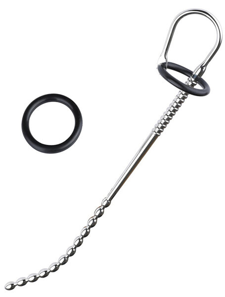 BLACK LABEL Stainless Steel | Silicone Urethral Stretcher - Long Beaded