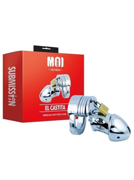 MOI El Castita | Chromed Male Chastity Device Ø 50 mm.