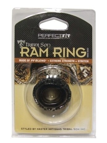 Perfect Fit Tribal Son Ram Ring - Black