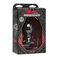 Ace Premium Silicone Anal Plug Small - Black Ø 4,2 cm / Länge 7,8 cm