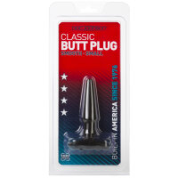 Classic Butt Plug Small - Black Ø 2 x 10,5 cm