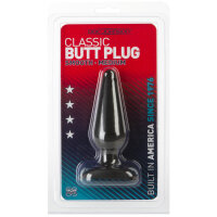 Classic Butt Plug Medium - Black Ø 4 x 13,5 cm