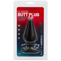 Classic Butt Plug Large - Black Ø 6 x 14 cm