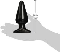 Classic Butt Plug Large - Black Ø 6 x 14 cm