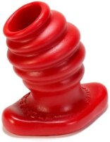 OXBALLS [SIL] Butt-Hole Rippled Fuckplug Red Large...