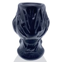 OXBALLS [SIL] Pighole Squeal FF Veiny Hollow Plug - Black