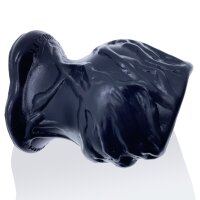 OXBALLS [SIL] Pighole Squeal FF Veiny Hollow Plug - Black