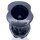 OXBALLS [SIL] Pighole Squeal FF Veiny Hollow Plug - Black