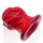 OXBALLS [SIL] Pighole Squeal FF Veiny Hollow Plug - Red