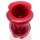 OXBALLS [SIL] Pighole Squeal FF Veiny Hollow Plug - Red