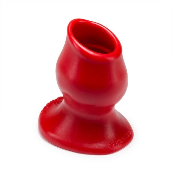 OXBALLS [SIL] Pighole 1 Hollow Plug - Red S