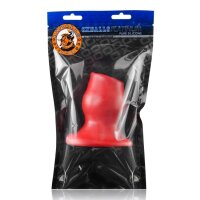 OXBALLS [SIL] Pighole 1 Hollow Plug - Red S