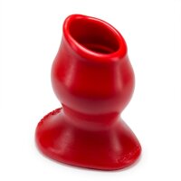 OXBALLS [SIL] Pighole 2 Hollow Plug - Red M