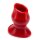 OXBALLS [SIL] Pighole 2 Hollow Plug - Red M