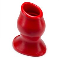 OXBALLS [SIL] Pighole 3 Hollow Plug - Red L