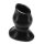 OXBALLS [SIL] Pighole 2 Hollow Plug - Black M