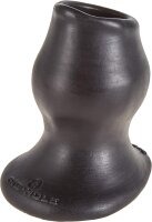 OXBALLS [SIL] Pighole 4 Hollow Plug - Black XL