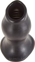 OXBALLS [SIL] Pighole 4 Hollow Plug - Black XL