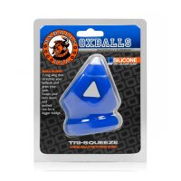 OXBALLS [SIL|TPR] Tri-Squeeze Stretch Sling - Cobalt Blue Ice