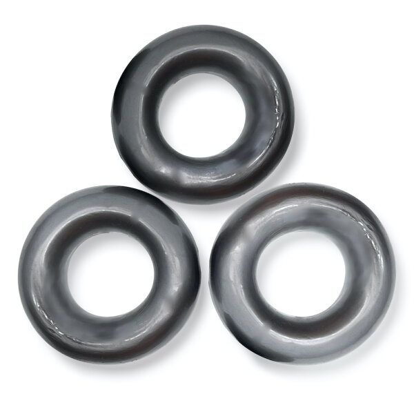 OXBALLS [TPR] Fat Willy Cockring 3-Pack - Steel