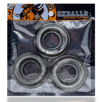 OXBALLS [TPR] Fat Willy Cockring 3-Pack - Steel