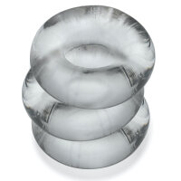 OXBALLS [TPR] Fat Willy Cockring 3-Pack - Clear