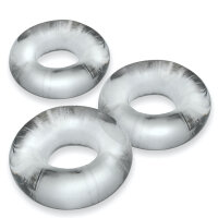 OXBALLS [TPR] Fat Willy Cockring 3-Pack - Clear