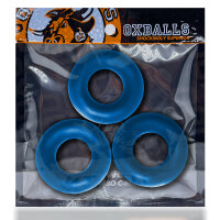 OXBALLS [TPR] Fat Willy Cockring 3-Pack - Space Blue