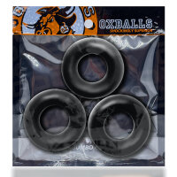 OXBALLS [TPR] Fat Willy Cockring 3-Pack - Black