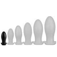 Dragon Egg Soft Silicone Butt Plug S Black Ø 4,5...