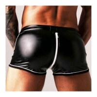 LOCKER GEAR 2-Wege-Reißverschluss Short Schwarz / Weiß