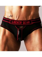 LOCKER GEAR Bottomless Josh Front Opening Schwarz-Rot...