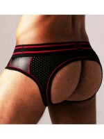 LOCKER GEAR Bottomless Josh Front Opening Schwarz-Rot...