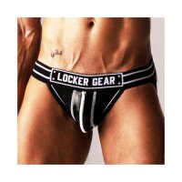 LOCKER GEAR Jockstrap Zipper Schwarz-Weiß...