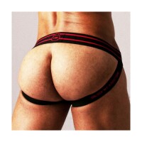 LOCKER GEAR Jockstrap Zipper Schwarz-Rot Größe S