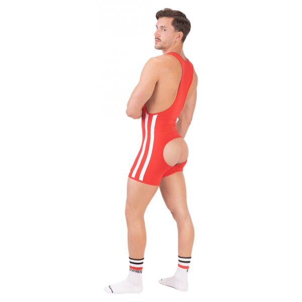 BARCODE Singlet Backless DASTIN Rot