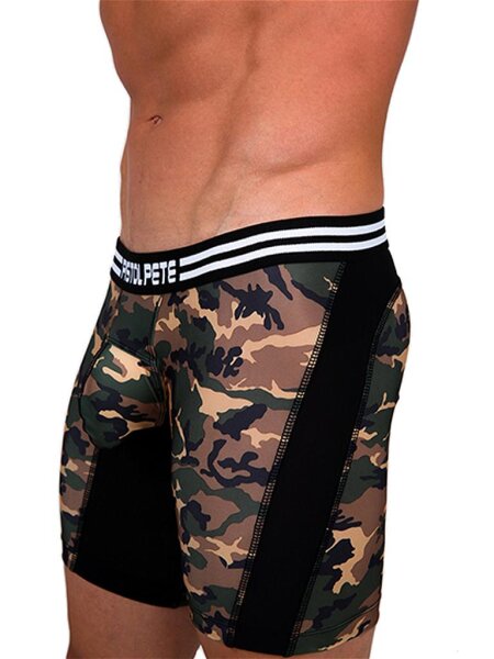 Pistol Pete Commando Compression Short Underwear Olive Größe S